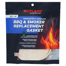 Rutland 99N12 Big Green Egg Replacement Gasket - 12 ft Braided Fiberglass with 3M Adhesive, Bonus Chimney Seal