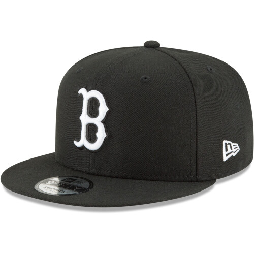 New Era NY ERA MLB 9FIFFTY JUSTABLE Snapback Hat Cap One Size Fits All (Boston Red Sox Black)