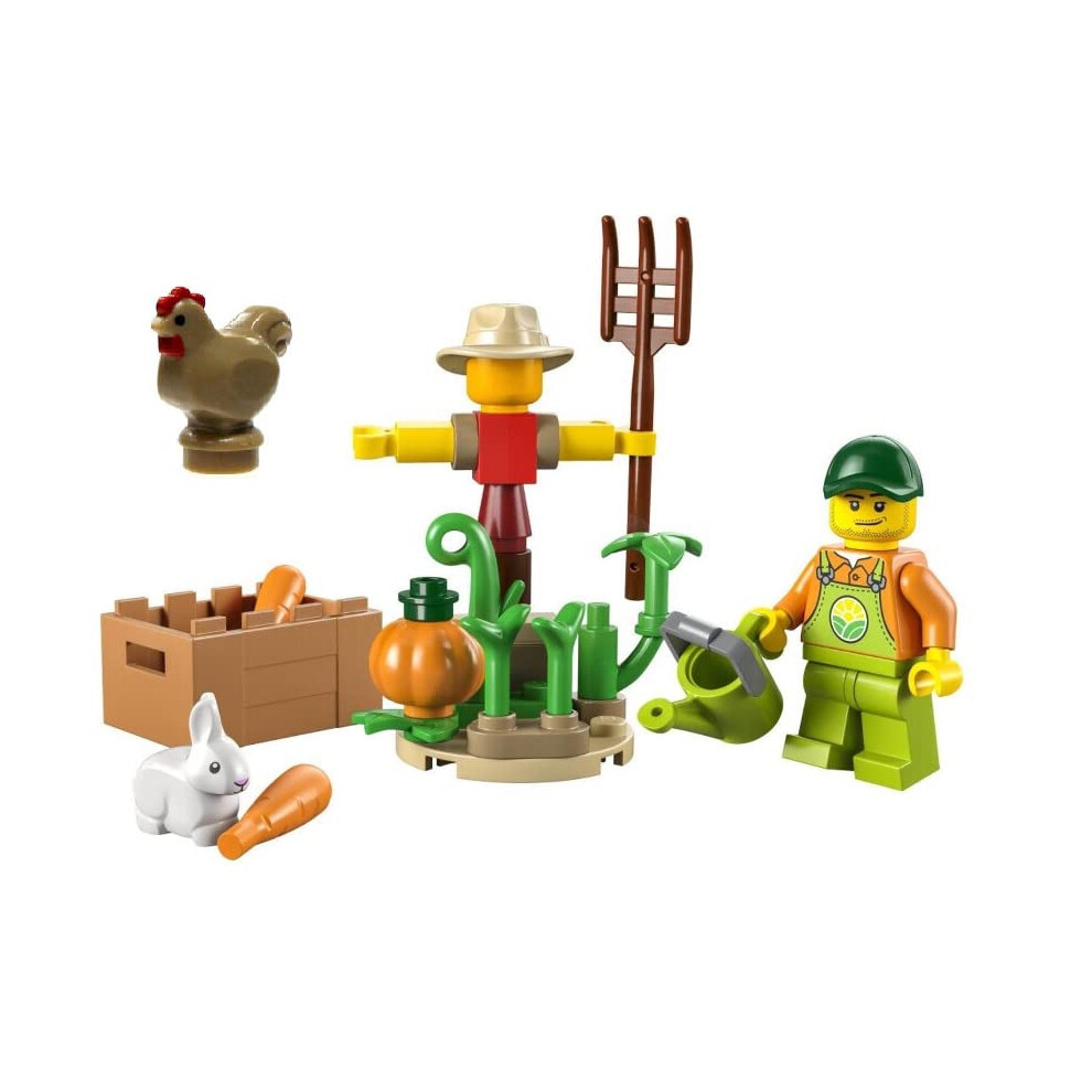 Lego City Farm Combo Pack: Farm Garden And Scarecrow Polybag (30590) A