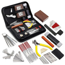 45Pcs Guitar Repairing Maintenance Tool Kit with Carry Bag Large Care Set of Tools for Acoustic Gui
