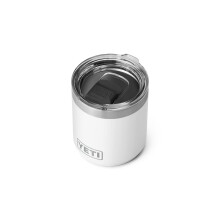 Yeti Rambler 10 oz Stackball Lowball 2.0 O?el inoxidabil izolat n vid cu alb cu capac Magslider