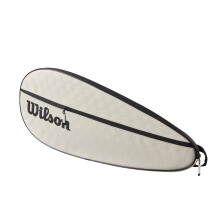 WILSON Premium Tennis Racket Cover - Holds 1 Racket Cream