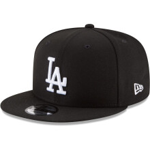 New Era MLB 9FIFTY Verstelbare Snapback Hoed Cap One Size Fits All Los Angeles Dodgers Zwart Wit