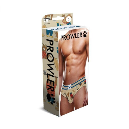 Prowler Lumberbear Blue And Beige Backless Brief Large 2
