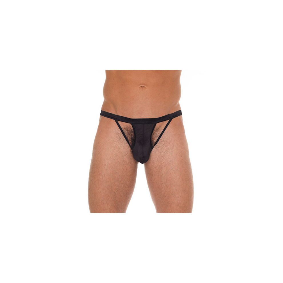 Rimba Black Mens Cut Out G-String