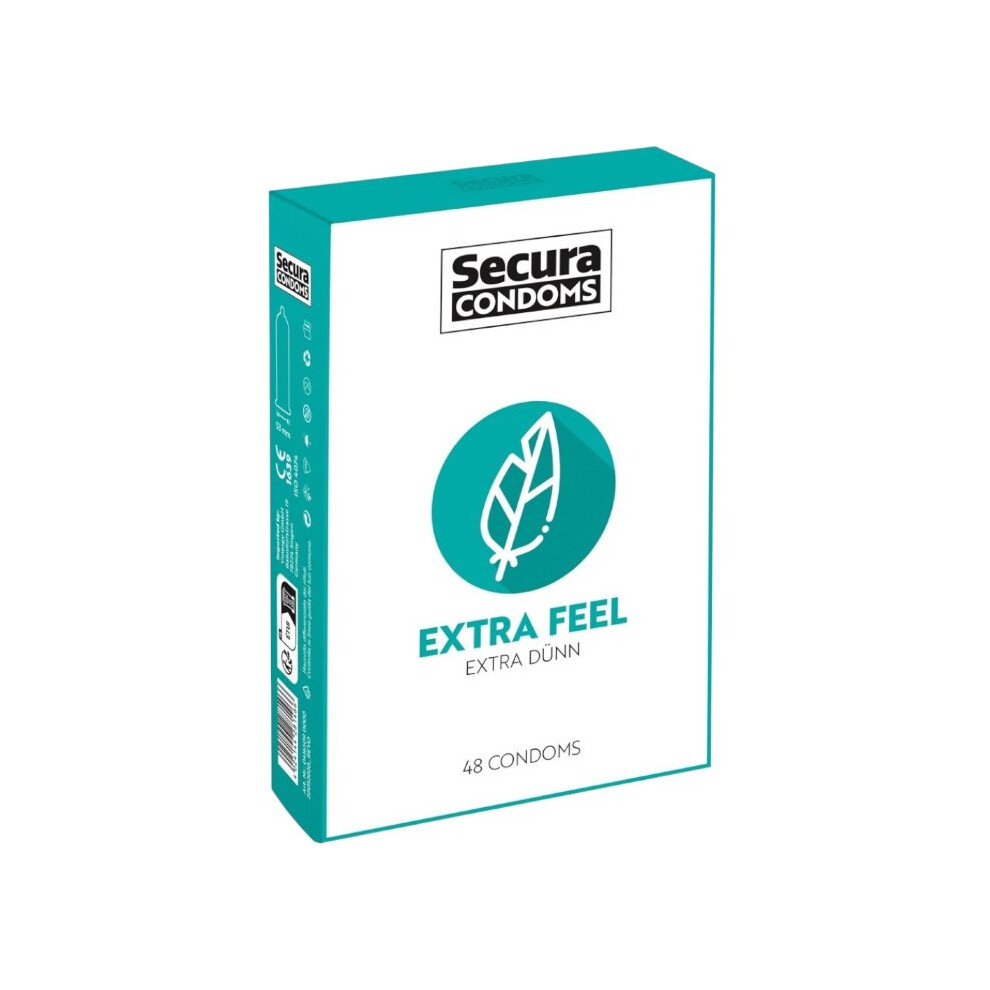 Secura Kondome Extra Feel Extra Thin Condoms 48 Pack