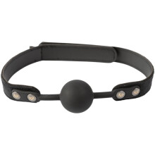 Sei Mio Strictly Come Quietly Soft Strap Silicone Ball Gag - BDSM Bondage Gag