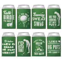 Roliga Golf Drink Coolies -8 Pack - Golf Can Cooler Sleeves - Hller drycker sval