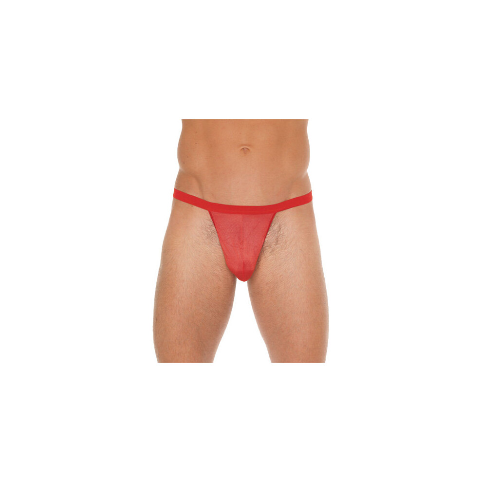 Rimba Red Mens Mesh G-String