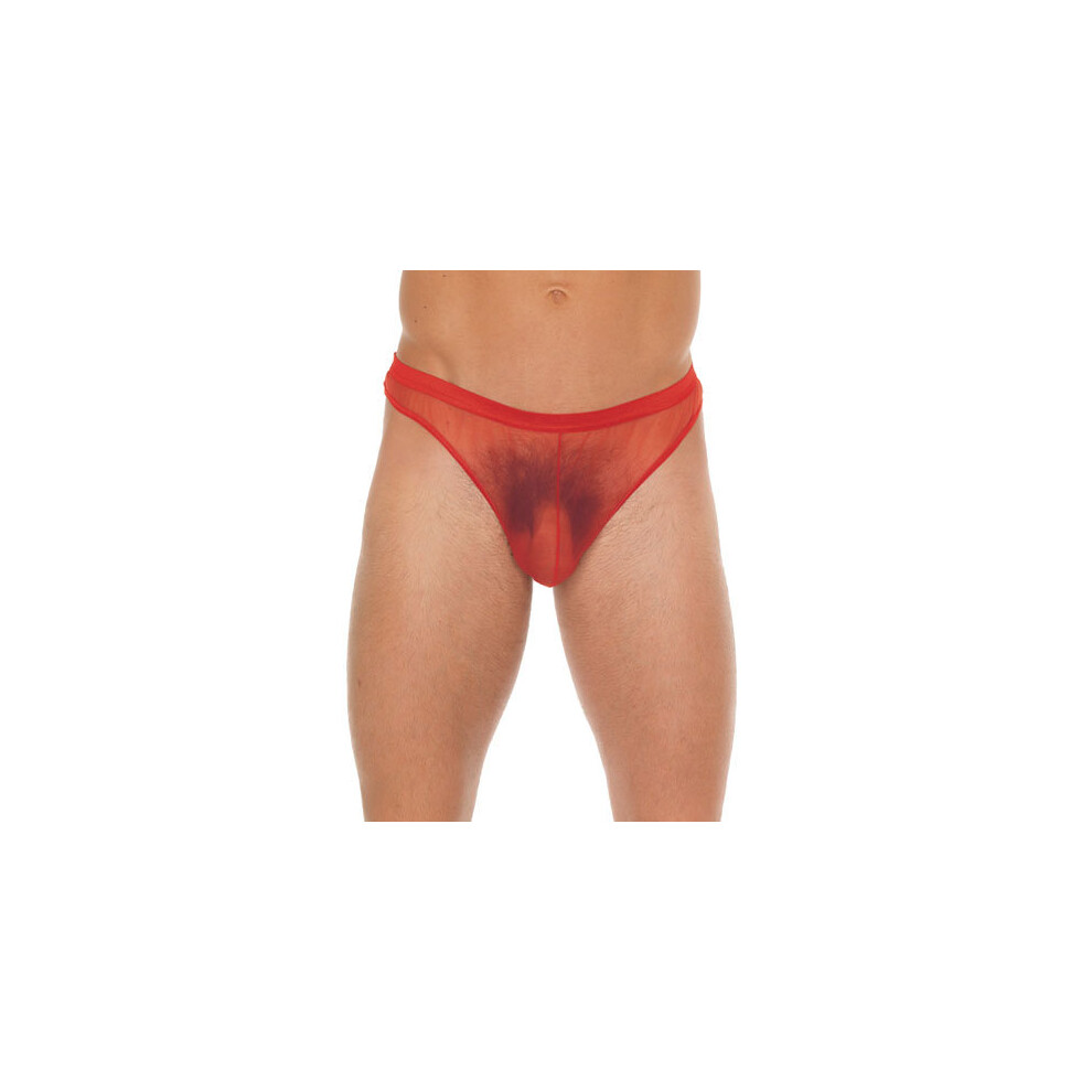 Rimba Red Mens Pouch With G-String