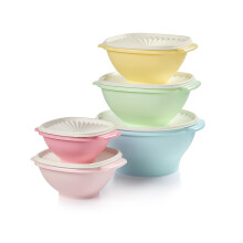Tupperware Heritage Collection 5 Sch  sseln + 5 Deckel (10 St  ck) Lebensmittelaufbewahrung
