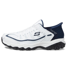 Skechers Herr Afterburn M. Fit Grill Captain Loafer, Vit/Marin, 10.5