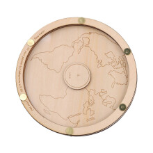 Personalised coin box - Travel gift with coin discs and transparent design
