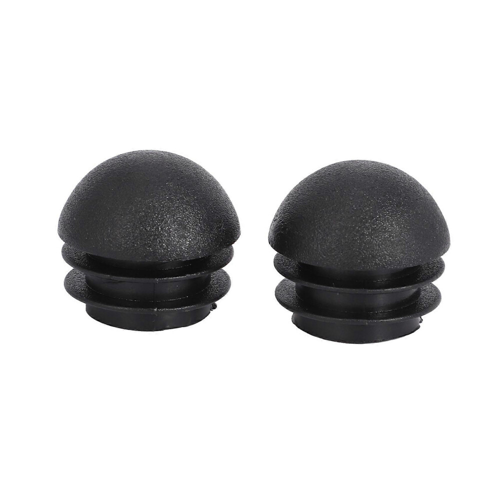 2 Pcs 25Mm Dia Plastic Round Tube Inserts End Blanking Caps Black 5415817217926
