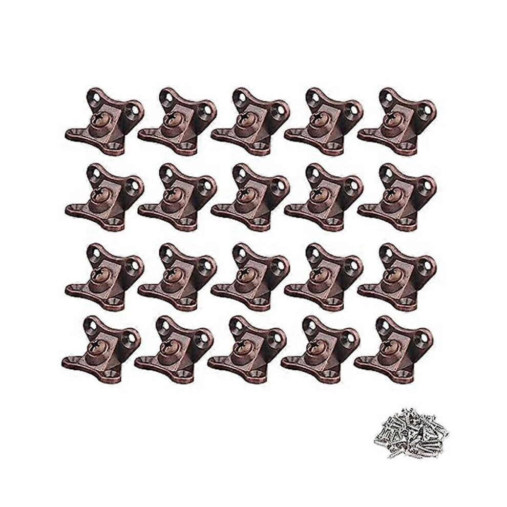 Removable Combination Butterfly Corner Code, Angle Corner Brackets, Heavy Duty Shelf Brackets, L Bracket, (Red Bronze) 5415817217995