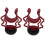 2PCS Universal Microphone Wavy Shock Mount Adapter Plastic Microphone Bracket Mount Replacement for 1