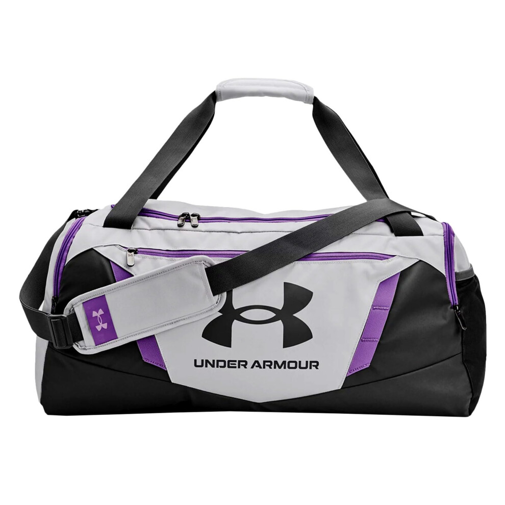 Under Armour Unisex-Adult Undeniable 5.0 Duffle, (014) Halo Gray/Provence Purple/Castlerock, Medium