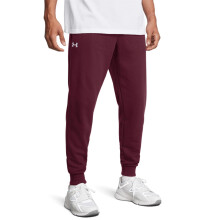Under Armour Herr Rival Fleece Joggers, (609) Maroon / Vit, Medium