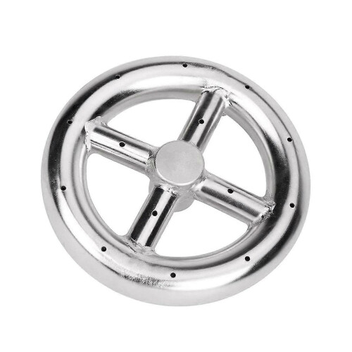 6 Inch Round Fire Pit Burner Ring for Natural Gas & Propane Fire Pit Fireplace Fire Pit Burner for 1