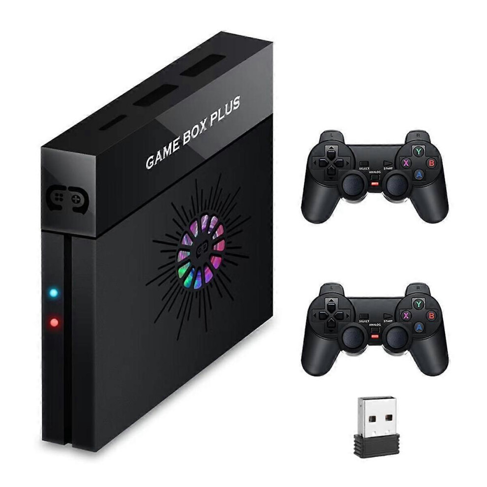 X6s Tv Video Game Console 4K Super Game Box 64G 9000+ Games For Psp/Ps1/Mame With Wireless 2 Gamepads Uk Plug 5415817218039