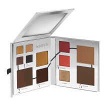 Woosh Beauty fold ud ansigt Original makeup palet rejser alle i en neutral creme & pulver (#5 dyb)