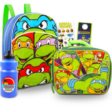 Teenage Mutant Ninja Turtles Mini-Rucksack mit Lunchbox-Set    Bundle mit 11 TMNT-Rucksack-Lunchbag-Aufklebern Mehr | TMNT-Rucksack f  r