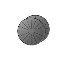 WeatherTech 15"""" plantem?tter/coasters - til gulvbeskyttelse mod l?kager og jord (8A15CST2PKBK) - Sort (2-Pak)