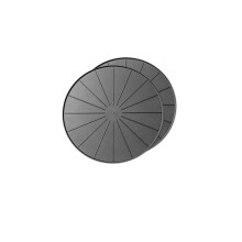 WeatherTech 18"""" plantem?tter/coasters - til gulvbeskyttelse mod l?kager fra plantekassespild og jord (8A18CST2PKBK) - Sort (2-pak)