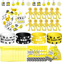 Wood Homing 72PCS Favor de Aniversário Tema Sorriso para Crianças