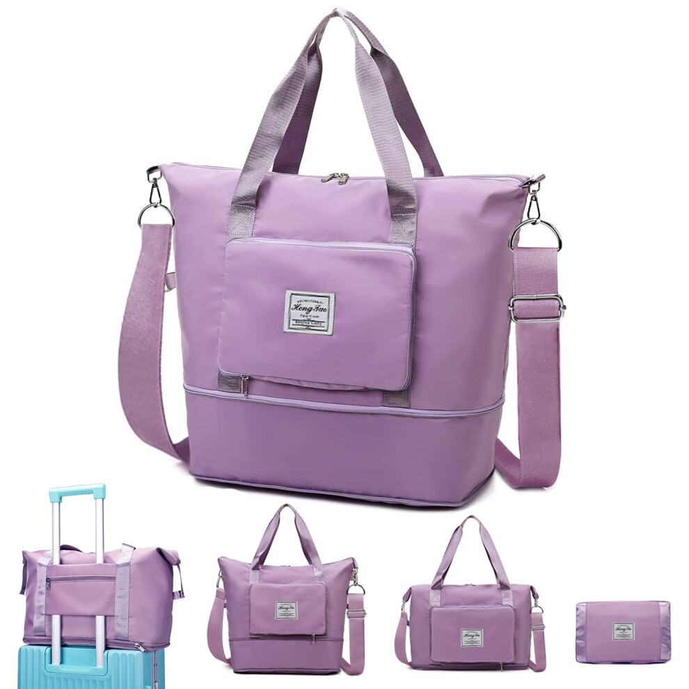 Foldable Travel Duffel Bag Weekender Bags for Women Expandable Travel-image-OPC-PFM7QS6-NEW