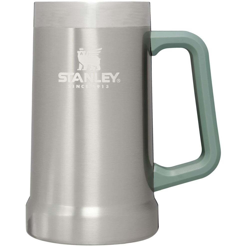 Stanley Adventure Big Grip Beer Stein 24 oz | Mug Keeps Beer Cold for Hours | Holds 2 Cans of Beer | Insulated Stainless Steel | Heavy-Duty Handle | S