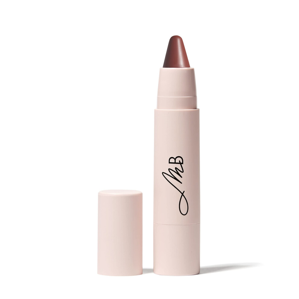 Monika Blunder Beaut Red Monika Blunder Beauty Kissen Lush Lipstick Crayon - Valentina (Browny Muted ) - Clean Beauty Cruelty-Free Vegan