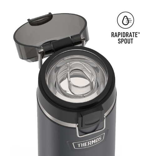 Thermos ICON SERIES BY THERMOS Μπουκάλι Νερού από Ανοξείδωτο Ατσάλι 24 oz, Γρανίτης 2