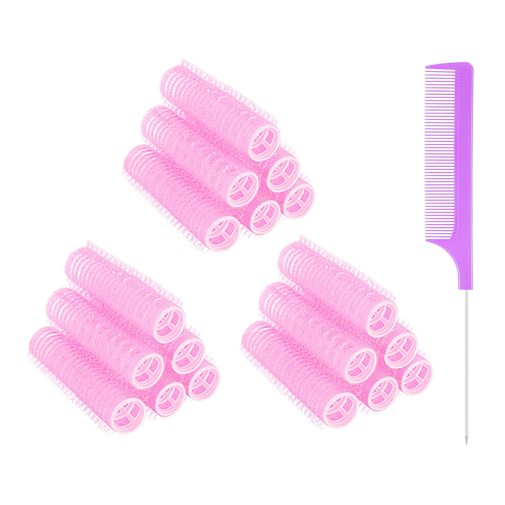 Cl D'humeur Moodkey 18Pcs Self Grip Small Hair Curlers Heatless Roller Hair Curlers Pro Salon Hairdressing Curler Diy Curly Hairstyle Hair R