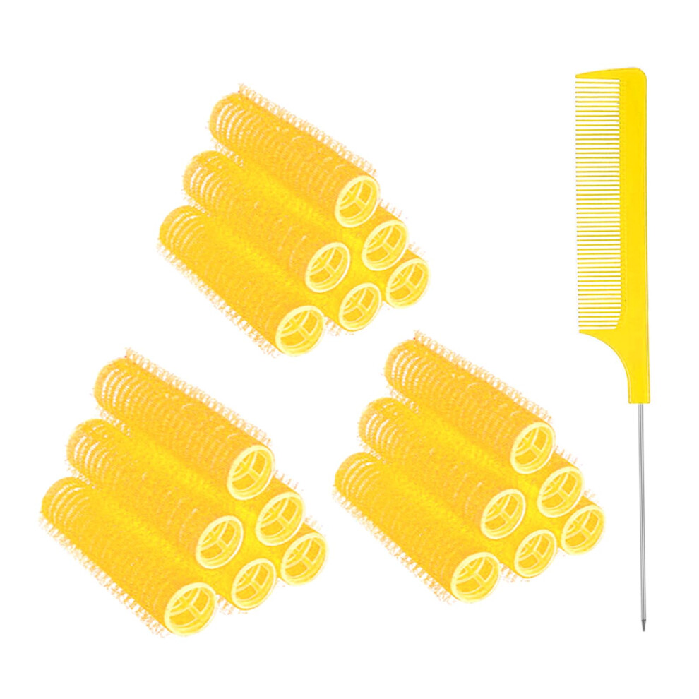 Stemmingskeuze Moodkey 18Pcs Self Grip Small Hair Curlers Heatless Roller Hair Curlers Pro Salon Hairdressing Curler Diy Curly Hairstyle Hair R