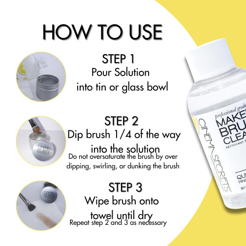 Cinema Secrets Professional Makeup Brush Cleaner Kit  2 fl oz  Lemon 2
