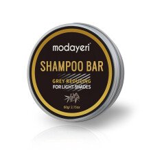 Champô Sólido Restaurador de Cabelo Cinza - Tratamento Especial de Carvão de Bambu 2,15 Oz