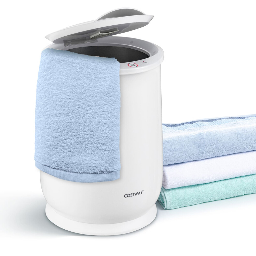 Bathroom Towel Warmer Bucket Portable Spa Hot Towel Heater-White