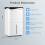 Casart Smart Dehumidifier Home 50L/Day WiFi Enabled Dehumidifier w/4Modes-White 2