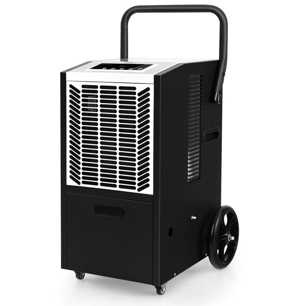66L Commercial Dehumidifier Industrial Crawl Space Dehumidifier -White