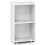 Casart Rolling Lectern Stand 105 cm Presentation Podium w/2 Shelves-White 7