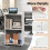 Casart Rolling Lectern Stand 105 cm Presentation Podium w/2 Shelves-White 8