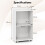 Casart Rolling Lectern Stand 105 cm Presentation Podium w/2 Shelves-White 2