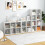 Casart 6-Cube Bookshelf Modern Cubby Bookcase with Back Guardrail 8