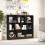 Casart 10-Cube Bookshelf 3-Tier Freestanding Storage Organizer-Black 7