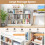 Casart 10-Cube Bookshelf 3-Tier Freestanding Storage Organizer White 9