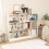 Casart 10-Cube Bookshelf 3-Tier Freestanding Storage Organizer White 3