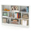 Casart 10-Cube Bookshelf 3-Tier Freestanding Storage Organizer White 1