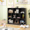 Casart 10-Cube Bookshelf 3-Tier Freestanding Storage Organizer-Black 3