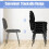 Casart Set of 5 Waiting Room Chairs Stackable Reception Guest Chairs-Black 5